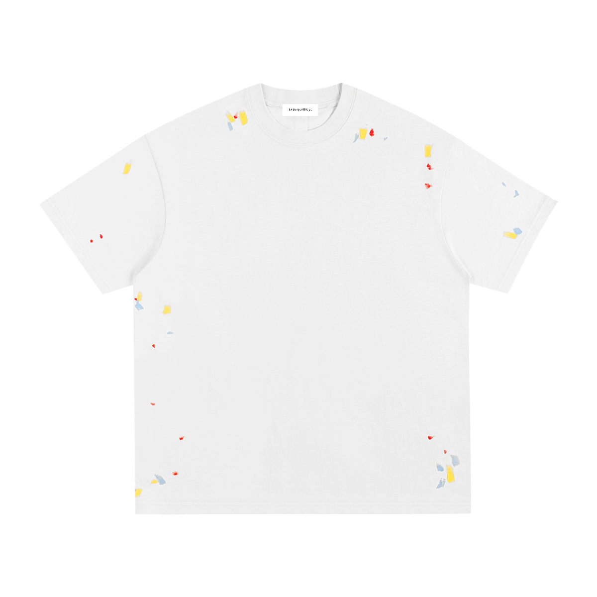 tranquillity. paint splatter tee