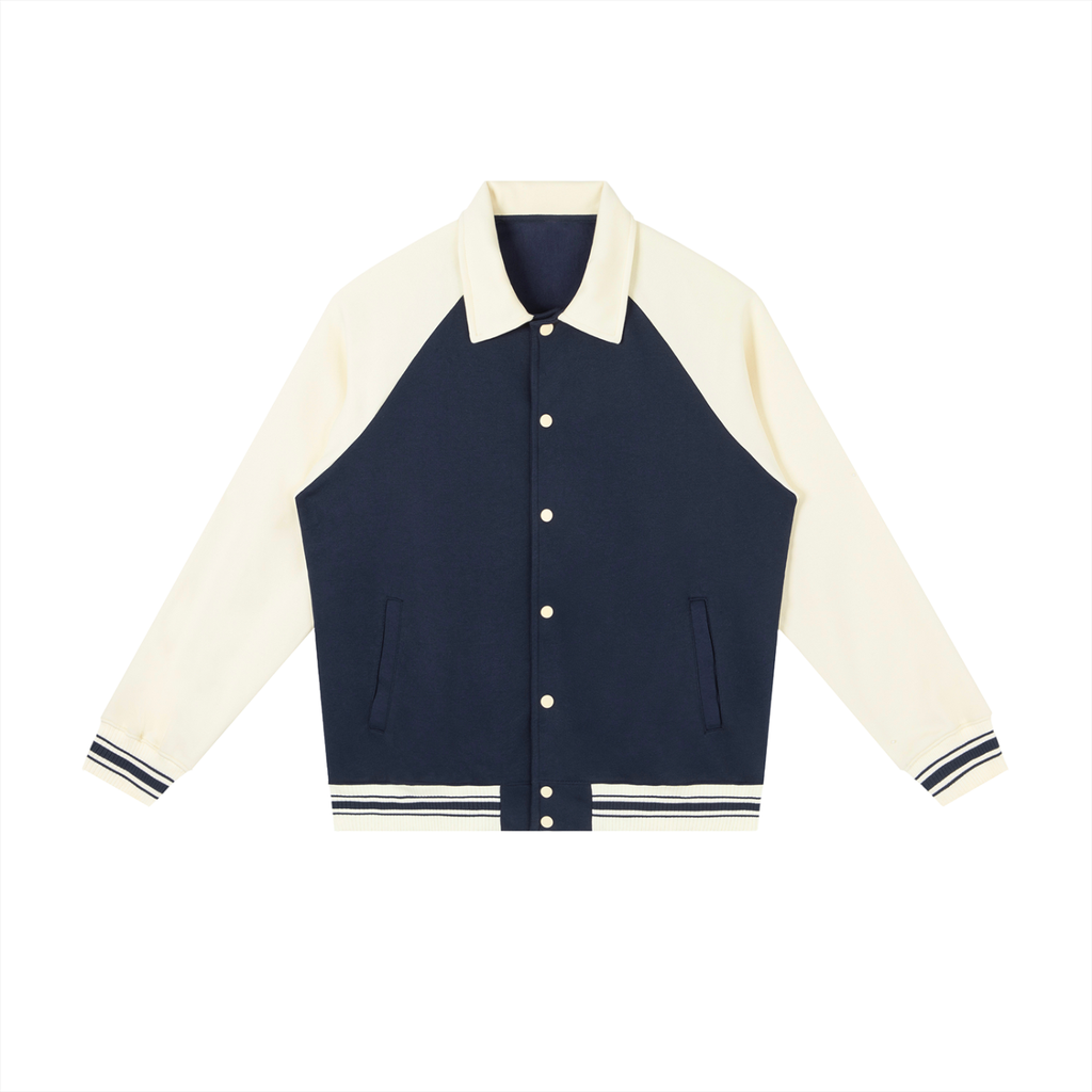 tranquillity. contrast baseball jacket