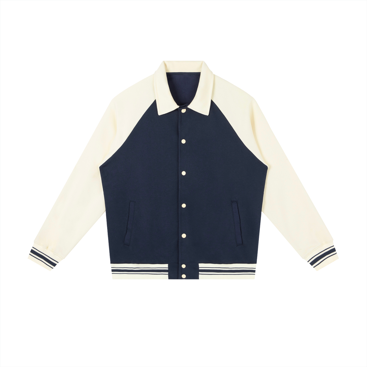 tranquillity. contrast baseball jacket