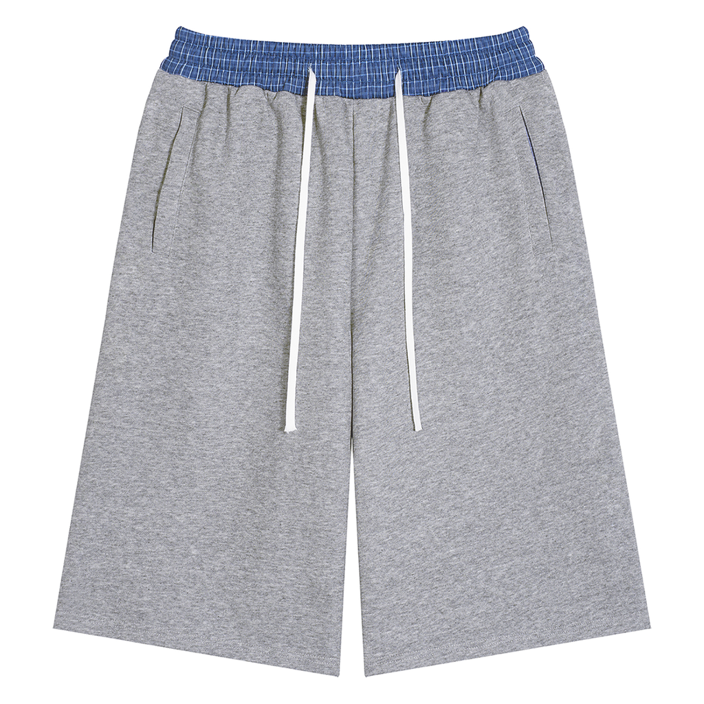 tranquillity. layered sweatpants shorts